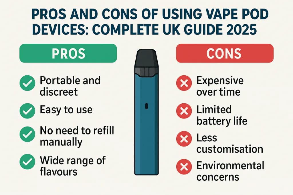 Pros and Cons of Using Vape Pod Devices: Complete UK Guide 2025