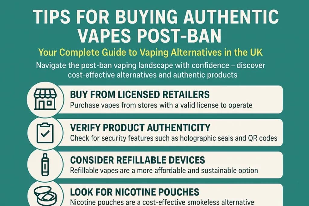 Tips for Buying Authentic Vapes Post-Ban: Your Complete Guide to Vaping Alternatives in the UK