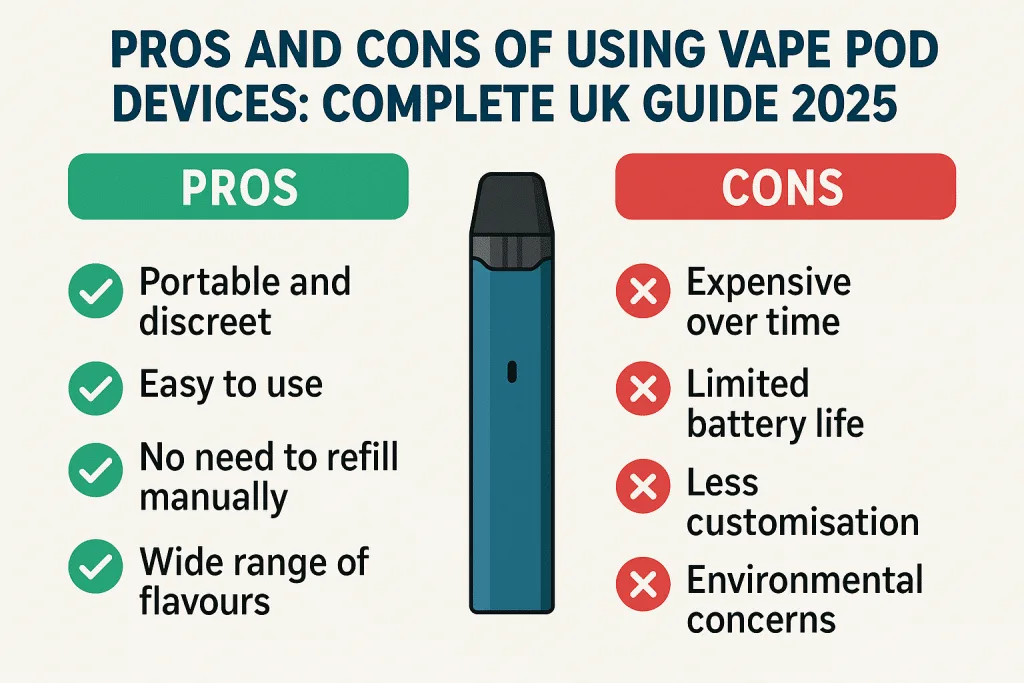 Pros and Cons of Using Vape Pod Devices: Complete UK Guide 2025