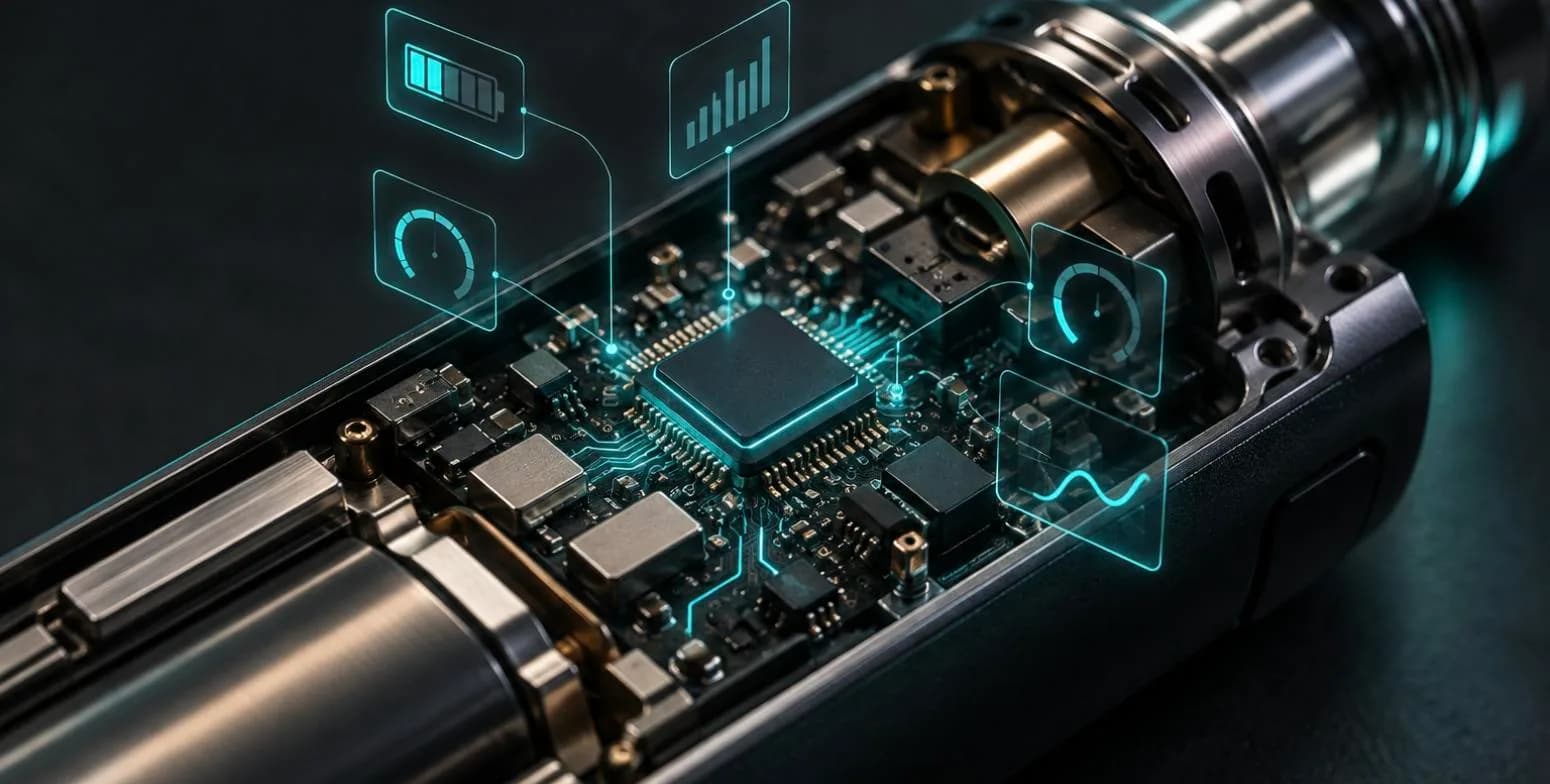 Advanced Chipsets with Real-Time Monitoring: Puffs, Battery, Coil Temperature & Wattage Control