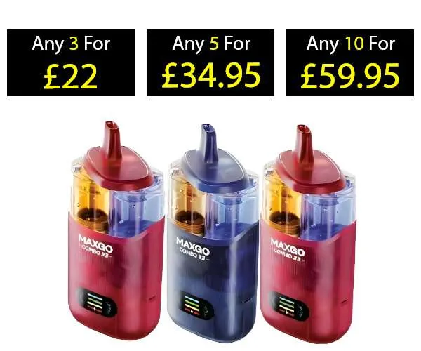 RELX Maxgo Combo 33000 Puffs Dual Flavour Disposable Pod Kit
