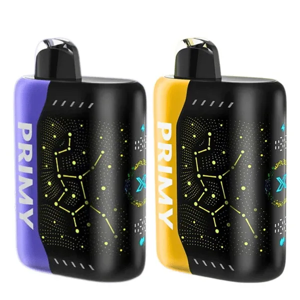 SKE Crystal Primy PR25000 rechargeable vape pair purple and gold