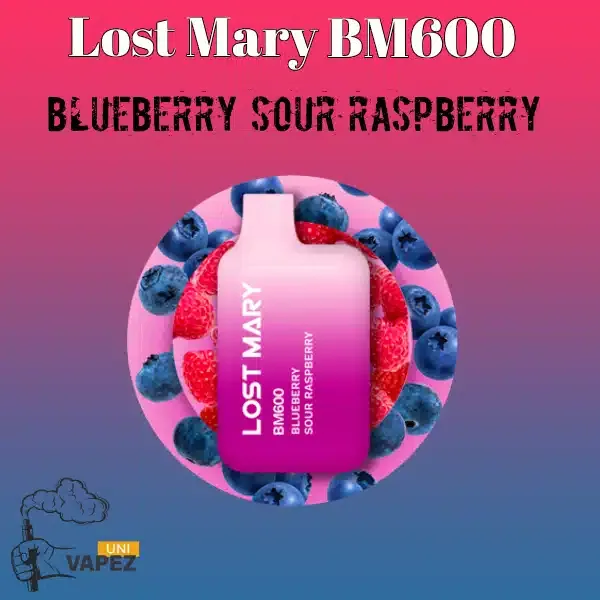 Blueberry Sour Raspberry Lost Mary BM600 Disposable Vape 2% Nicotine