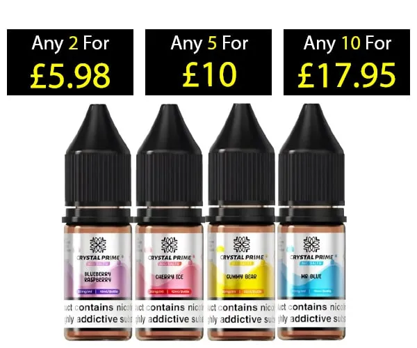 Crystal Prime 7000 Nic Salt E Liquid 20mg bottle