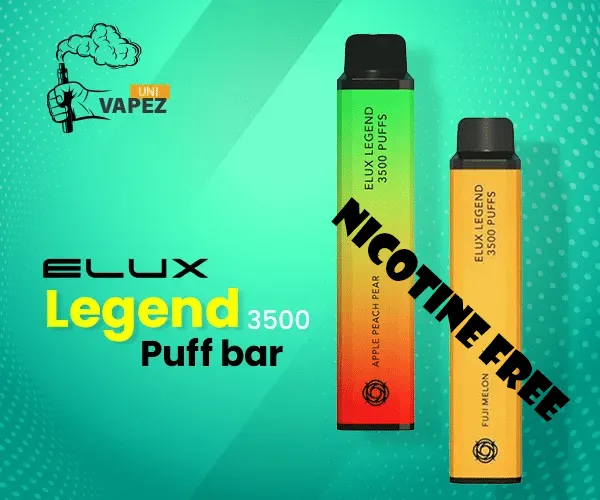 Elux Legend 3500 Puff bar 0% NO NICOTINE