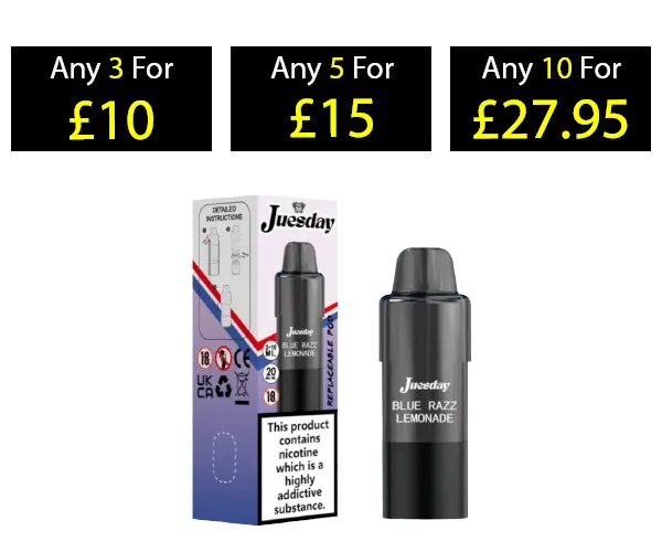 Juesday 15000 Refill Vape Pods Disposable Vape UK