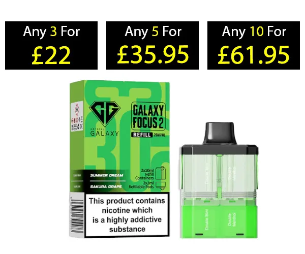 Crystal Galaxy Focus 2 30K Refill Pods